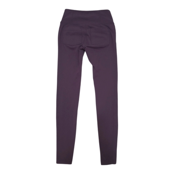 Athleta High Waisted Metro Leggings W/ Front & Back Pockets Plum Size XS - Picture 3 of 13